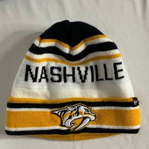 47 Brand NHL Nashville Predators Beanie - Black, White, Gold